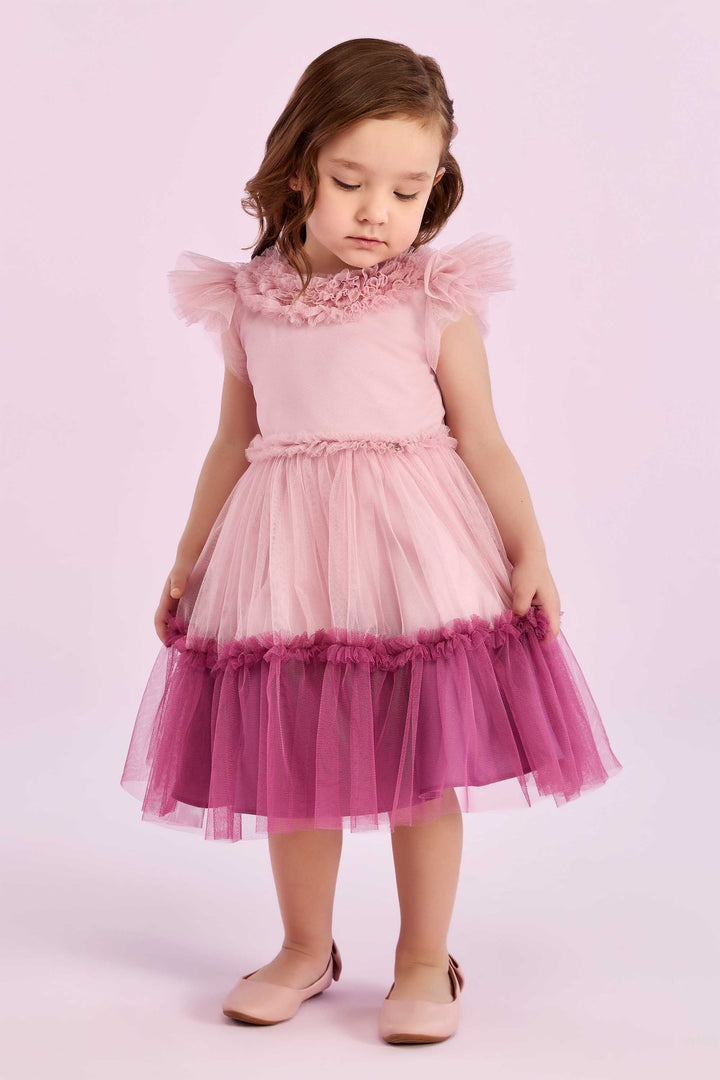 PETIT CHERIE NIÑA VESTIDO MELODIE ENCHANTEE ROSA
