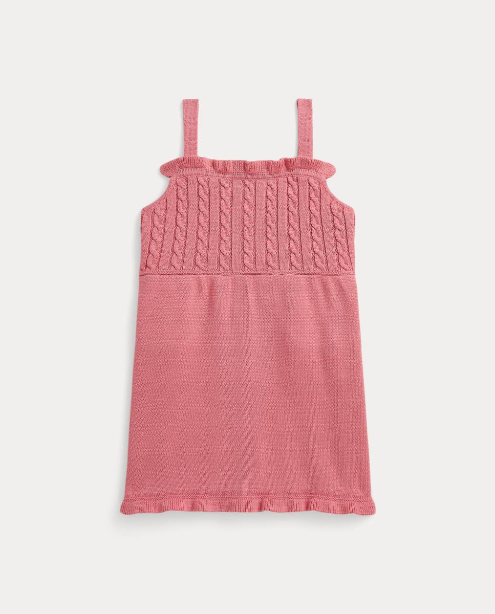 RALPH LAUREN BEBE NIÑA VESTIDO 32/2 COTTON DESERT ROSE