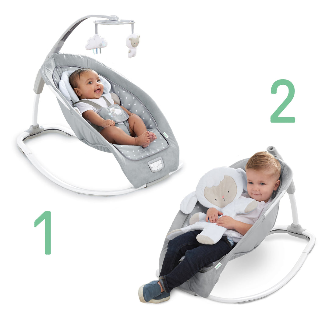 Kids II Mecedora Ing Rocker Cuddle Lamb