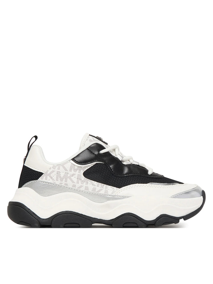 MICHAEL KORS NIÑA ZAPATILLA ATLAS BLACK MESH/WHITE MONOGRAM/SYNTHETIC