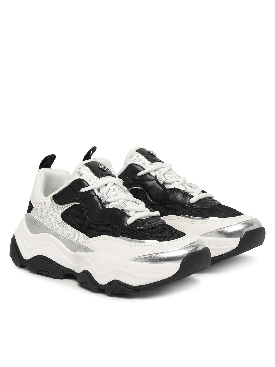 MICHAEL KORS NIÑA ZAPATILLA ATLAS BLACK MESH/WHITE MONOGRAM/SYNTHETIC