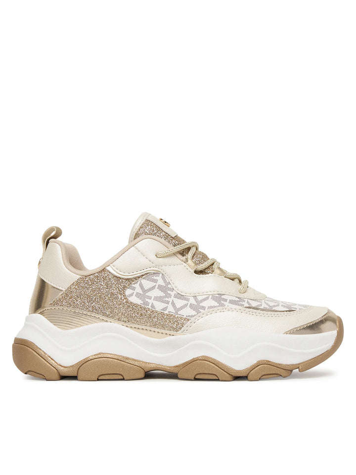 MICHAEL KORS NIÑA ZAPATILLA ATLAS VANILLA MONOGRAM/SYNTHETIC/PALE GOLD GLAM