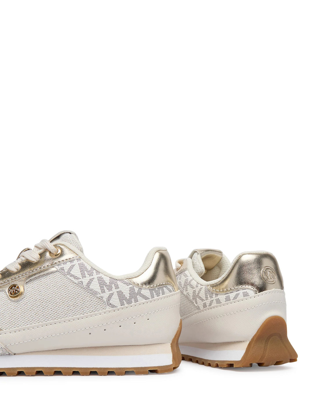 MICHAEL KORS NIÑA ZAPATILLA NOVA VANILLA MESH AND MONOGRAM/PALE GOLD METALLIC