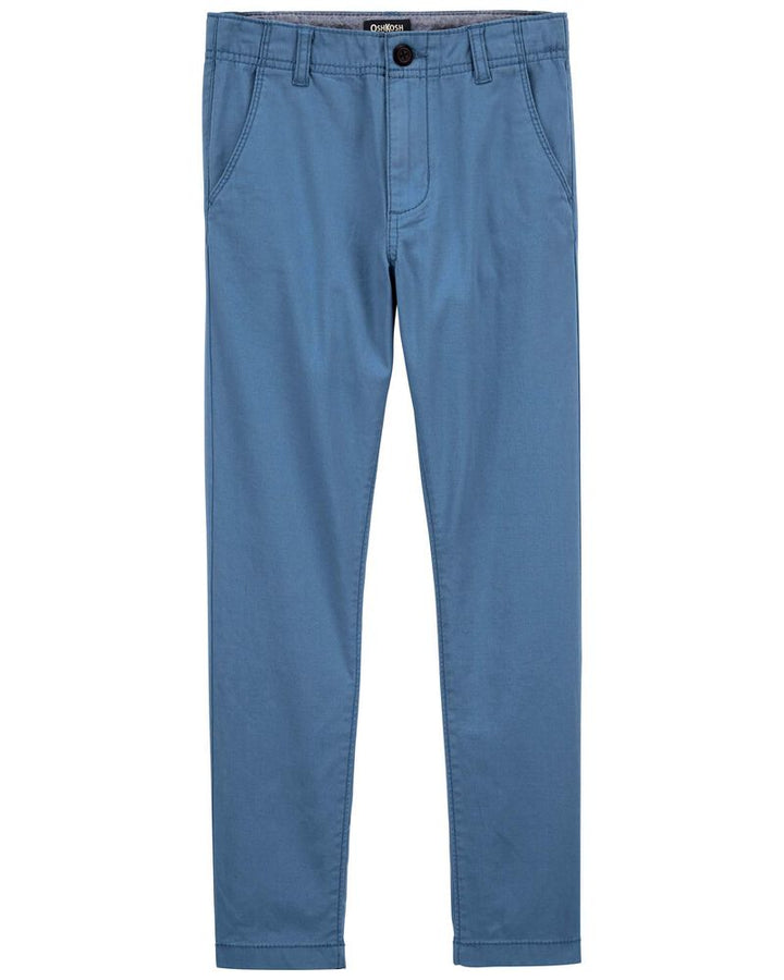OSHKOSH NIÑO PANTALON FLAT FRONT BLUE