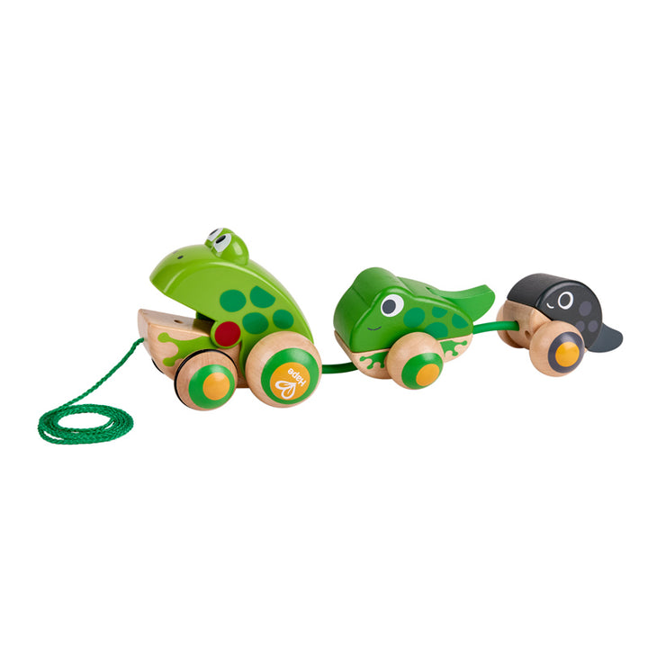 HAPE PULL-ALONG FROG FAMILY