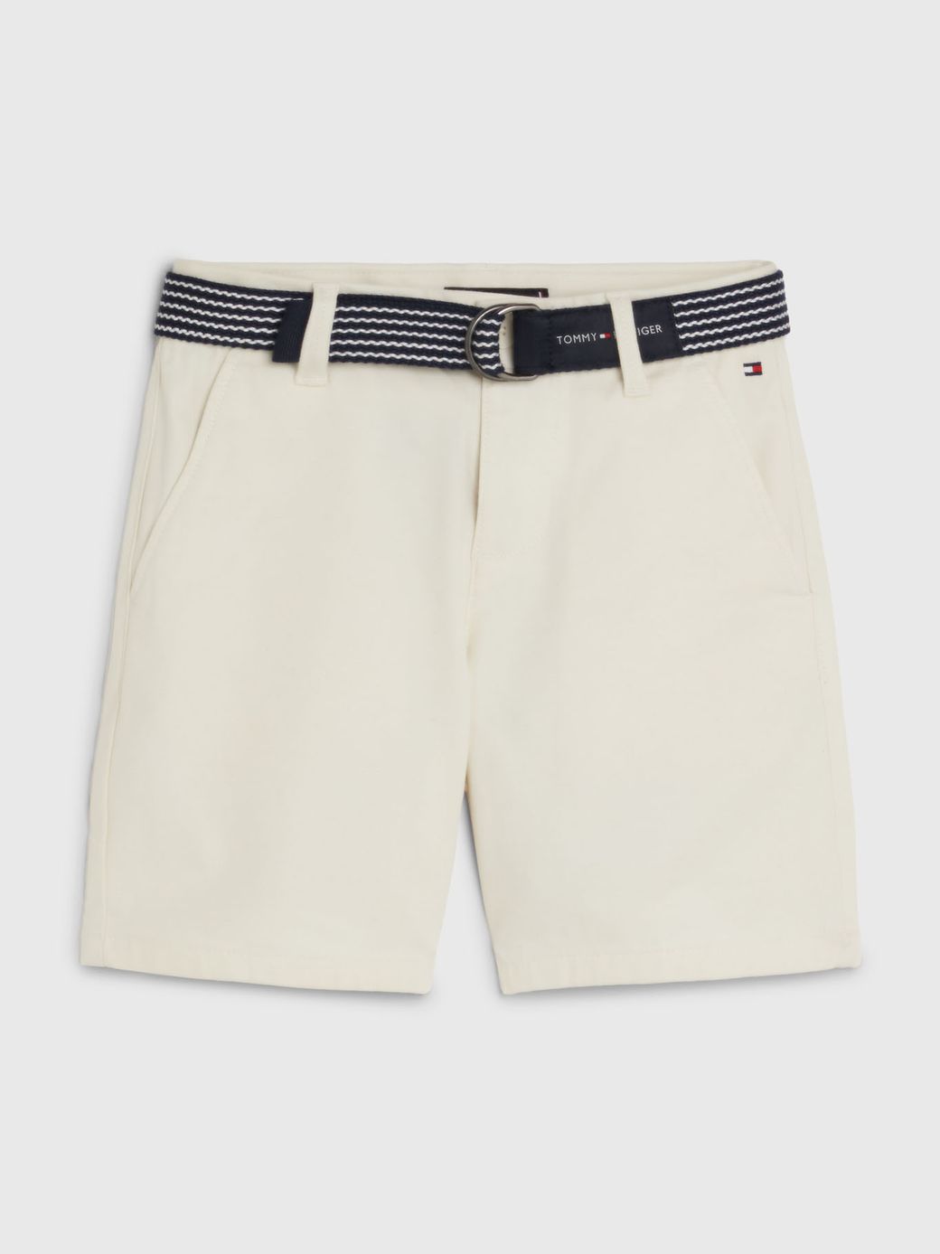 TOMMY HILFIGER NIÑO SHORT ESSENTIAL BELTED CHINO ANCIENT WHITE