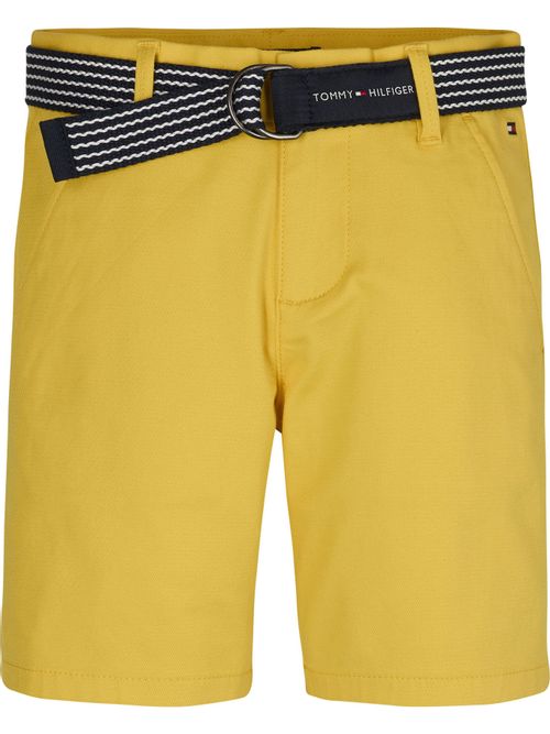 TOMMY HILFIGER NIÑO SHORT ESSENTIAL BELTED CHINO STAR FRUIT YELLOW