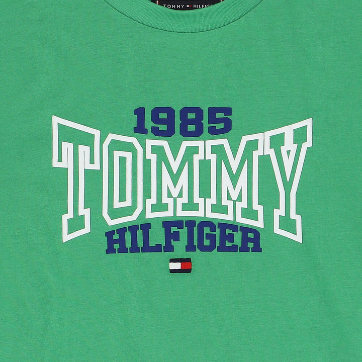 TOMMY HILFIGER NIÑO TSHIRT TOMMY 1985 VARSITY GREEN