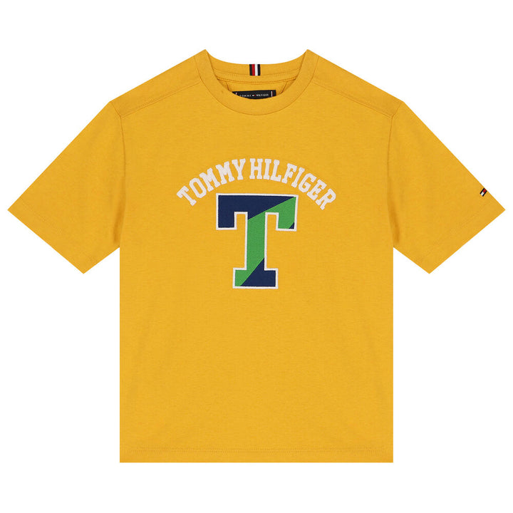 TOMMY HILFIGER NIÑO TSHIRT T VARSITY GOLD