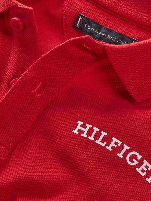 TOMMY HILFIGER NIÑO POLO WCC MONOTYPE RED
