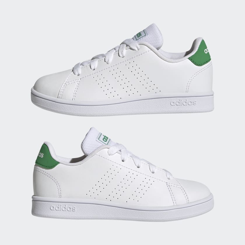 ADIDAS NIÑO ZAPATILLA ADVANTAGE K WHT/GRN/C BLK