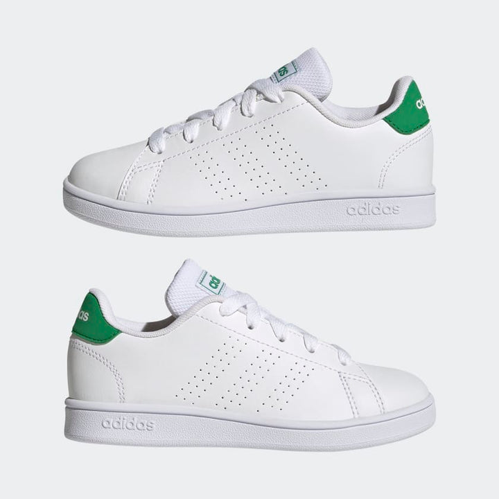 ADIDAS NIÑO ZAPATILLA ADVANTAGE K WHT/GRN/C BLK