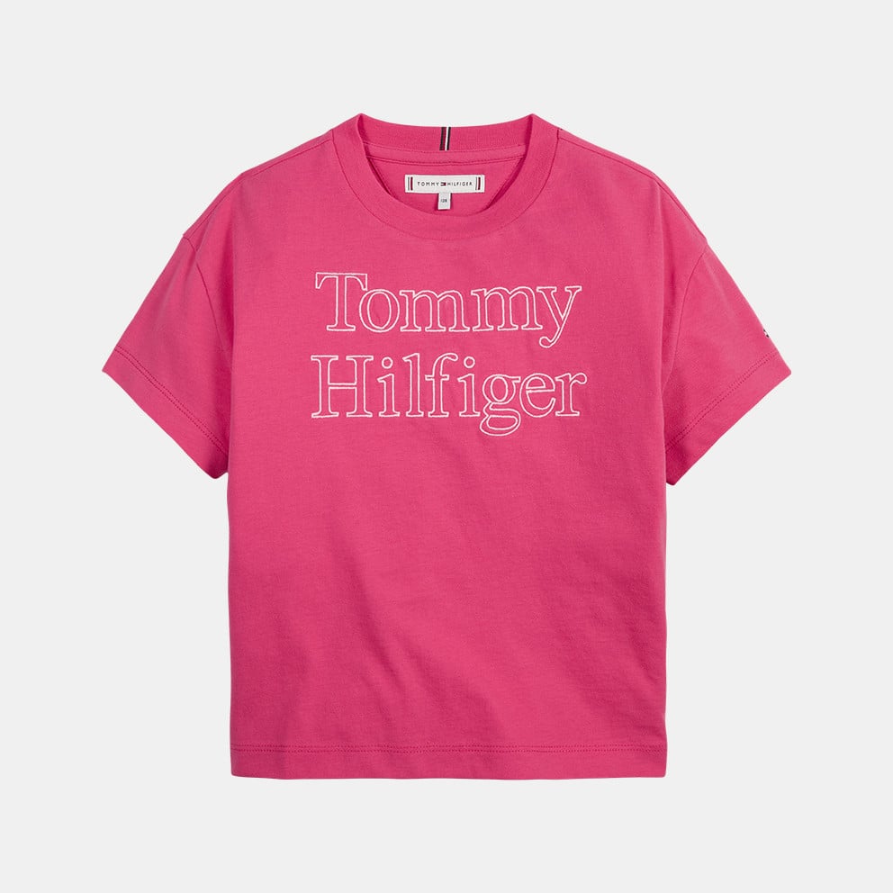 TOMMY HILFIGER NIÑA TSHIRT TOMMY HILFIGER STITCH LASER PINK